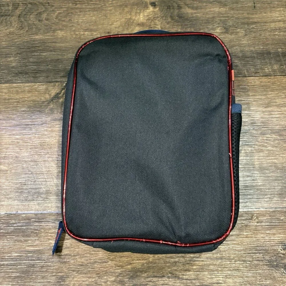 Batman Insulated Lunch Tote Box Kids Black Red “I Am The Shadows” DC Comics